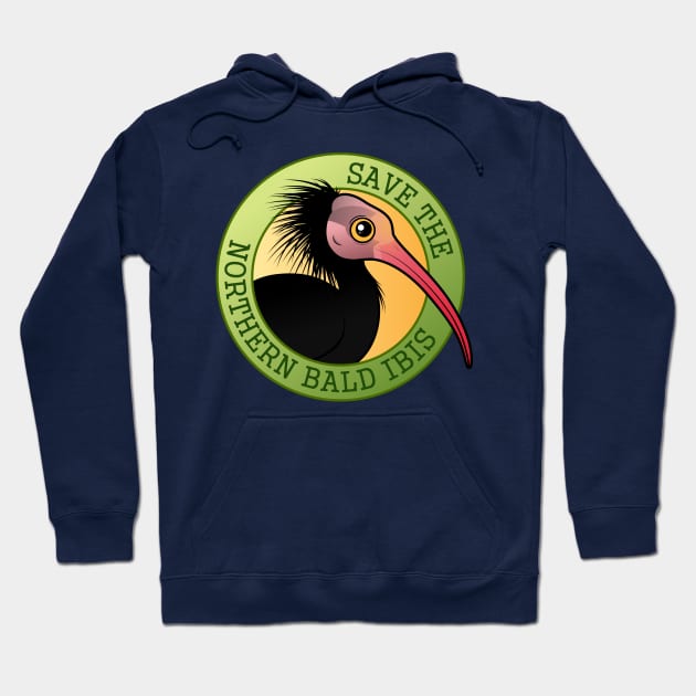 Save the Northern Bald Ibis Hoodie by birdorable